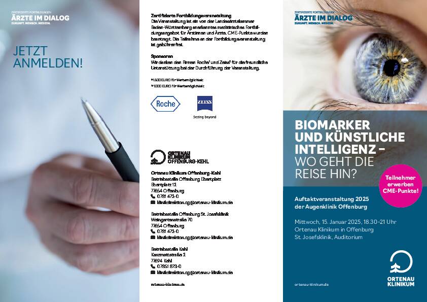 Einladung: Augenklinik Januar 2025