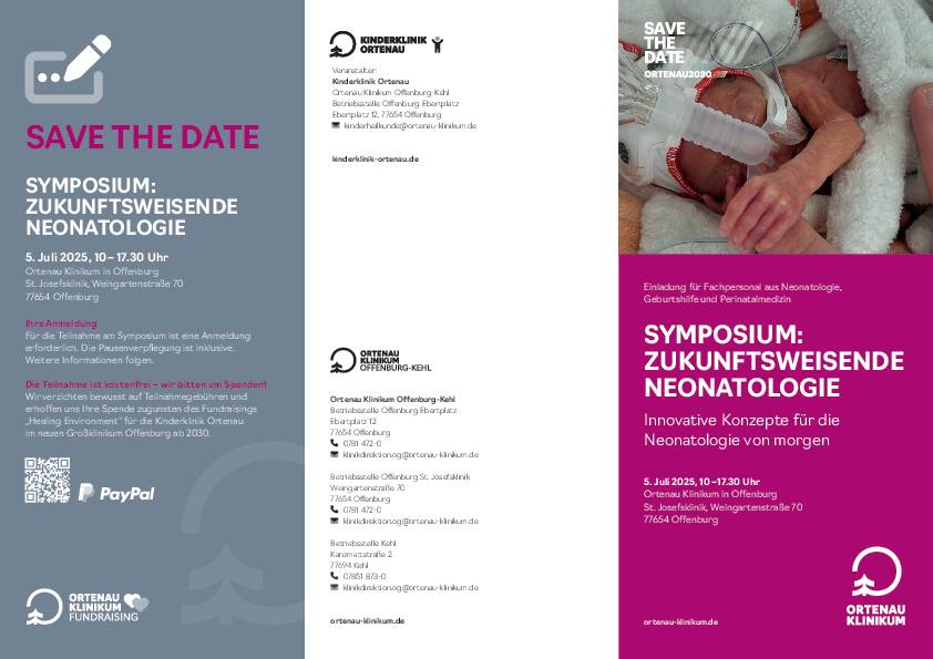 Einladung: Symposium Neonatologie 
