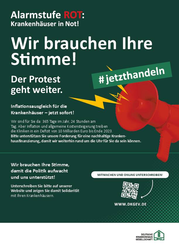 Plakat: Alarmstufe Rot