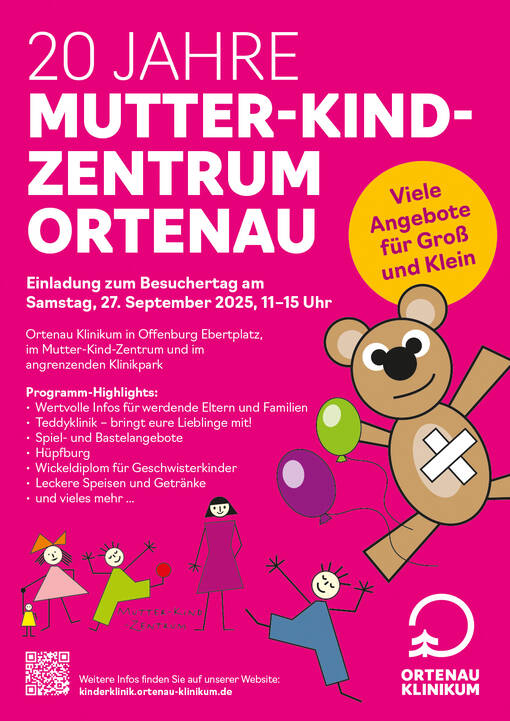 Plakat zum Besuchertag des Mutter-Kind-Zentrums am Ortenau Klinikum in Offenburg