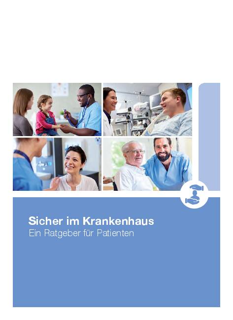Abbildung: Sicher im Krankenhaus Broschüre