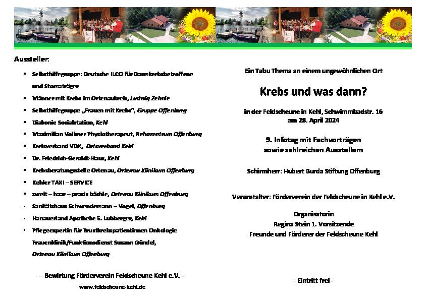 Flyer zum Infotag