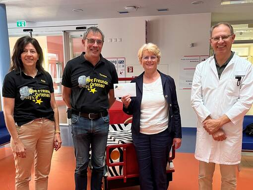 Spendenübergabe in der Kinderklinik Ortenau