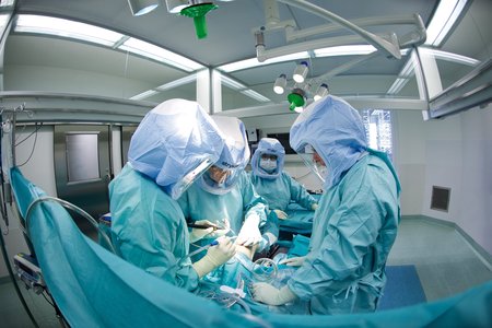 Operation am Kniegelenk