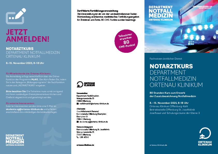 Einladung: Notarztkurs