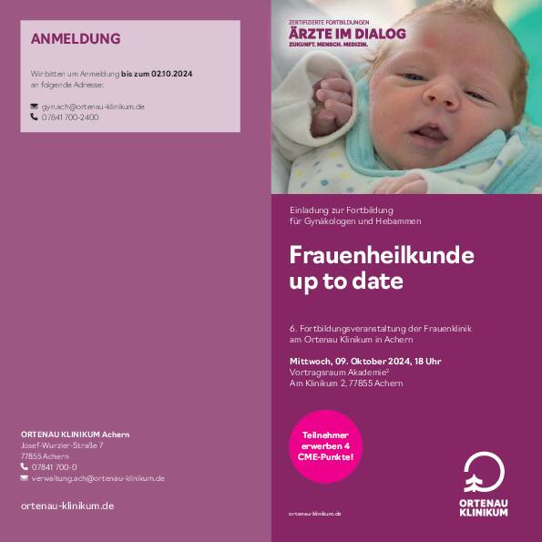 Einladung Frauenheilkunde up to date
