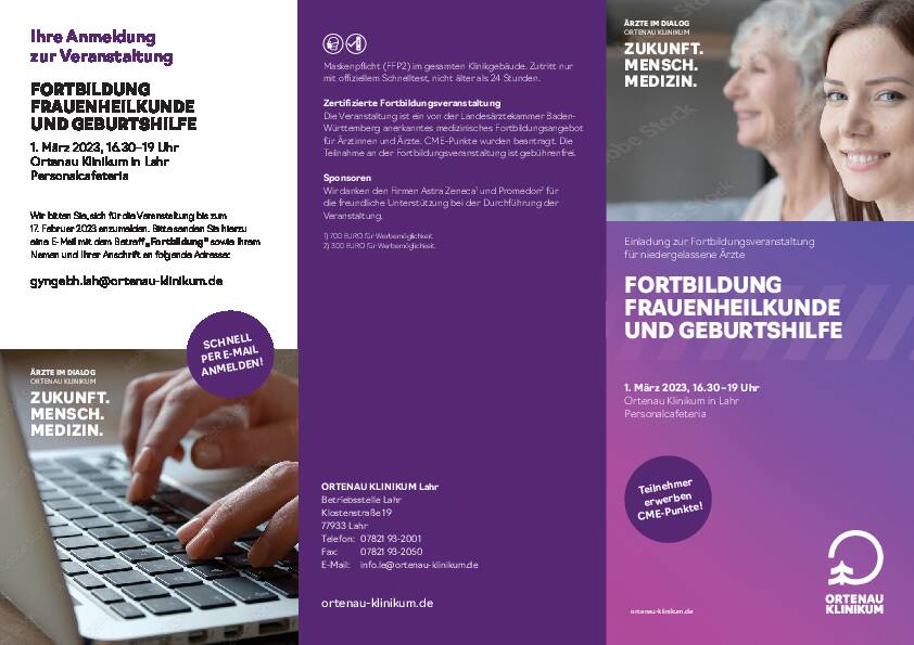 Einladung: Frauenheilkunde und Geburtshilfe Lahr