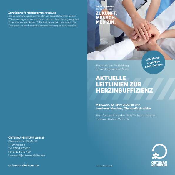 Einladung: Aktuelle Leitlinien Herzinsuffiziens